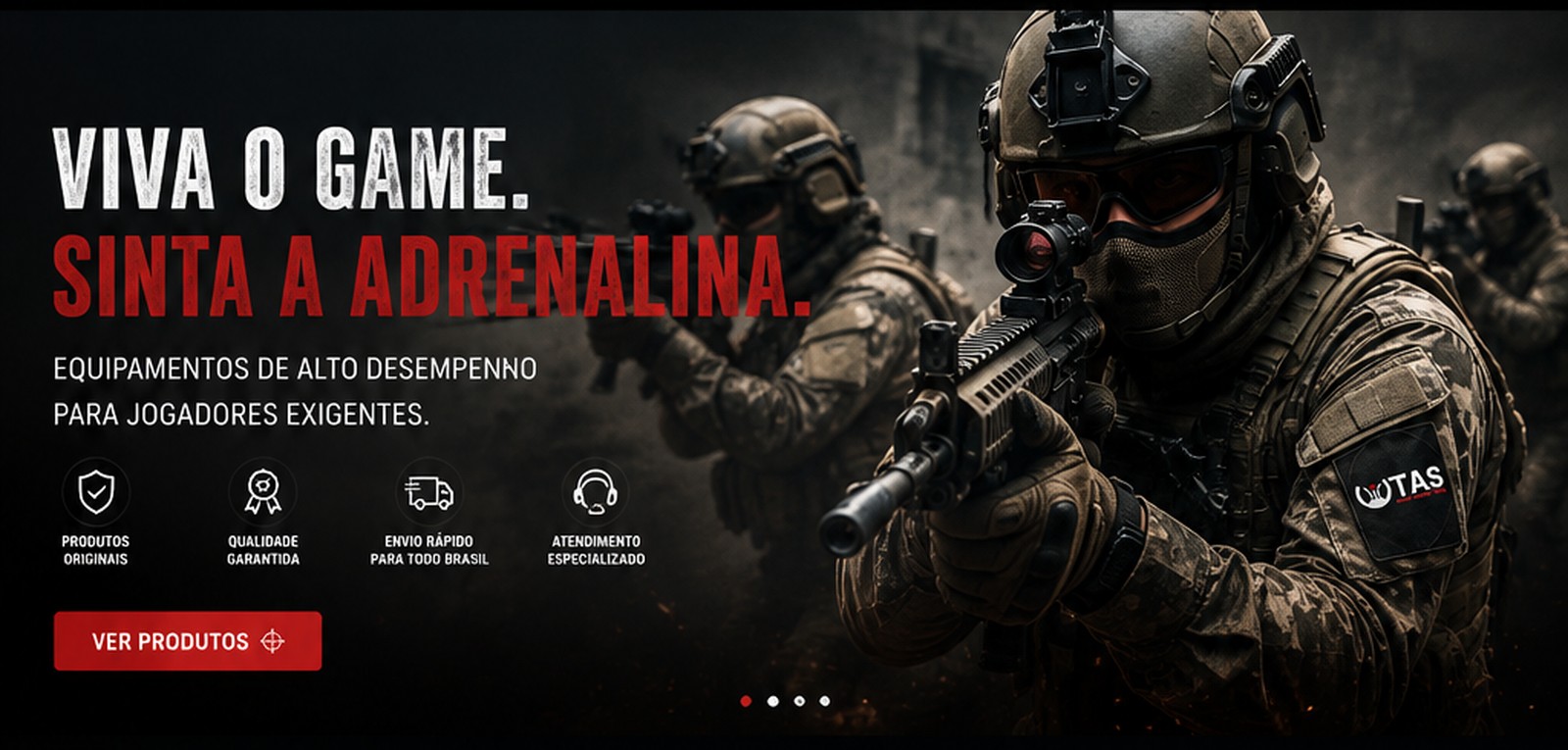 Viva o game e sinta a adrenalina do airsoft